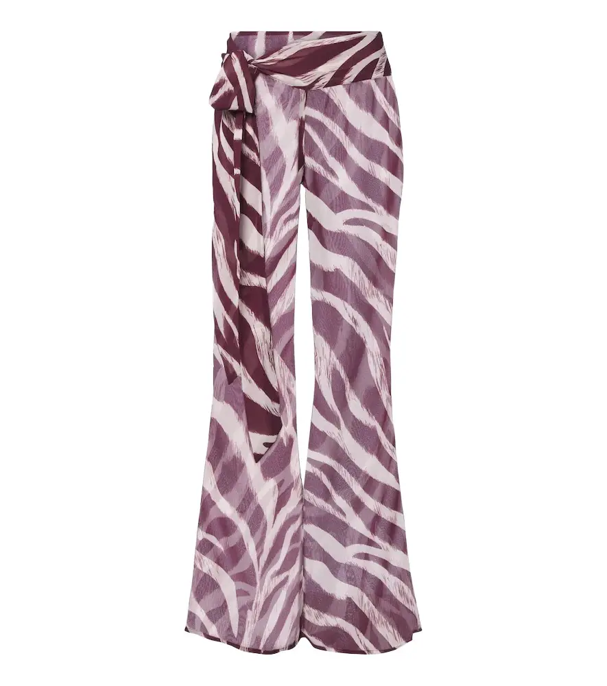 Bananhot Bowie zebra-pants wide-leg pants