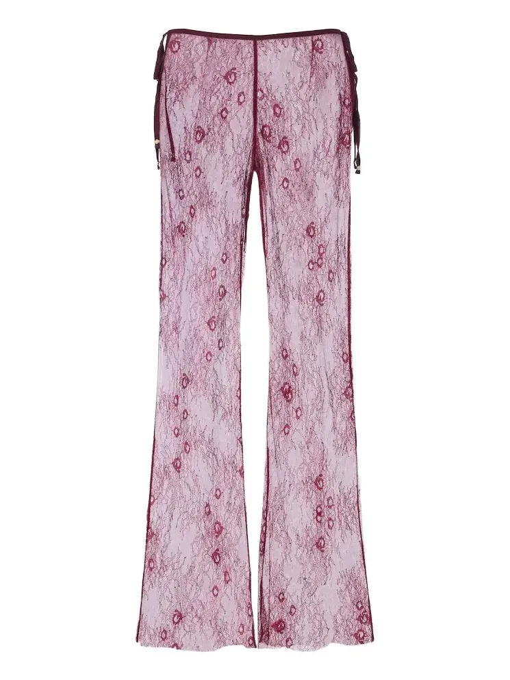 Allen lace wide-leg pants