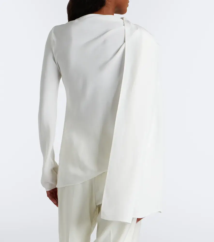 Tove Maevi draped caped silk top | Thumbnail 2 Tove Maevi draped caped silk top | Thumbnail 2