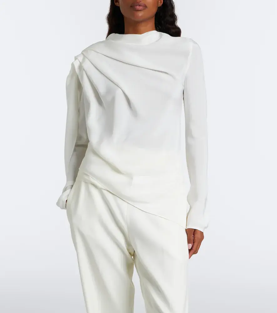 Tove Maevi draped caped silk top | Thumbnail 3 Tove Maevi draped caped silk top | Thumbnail 3