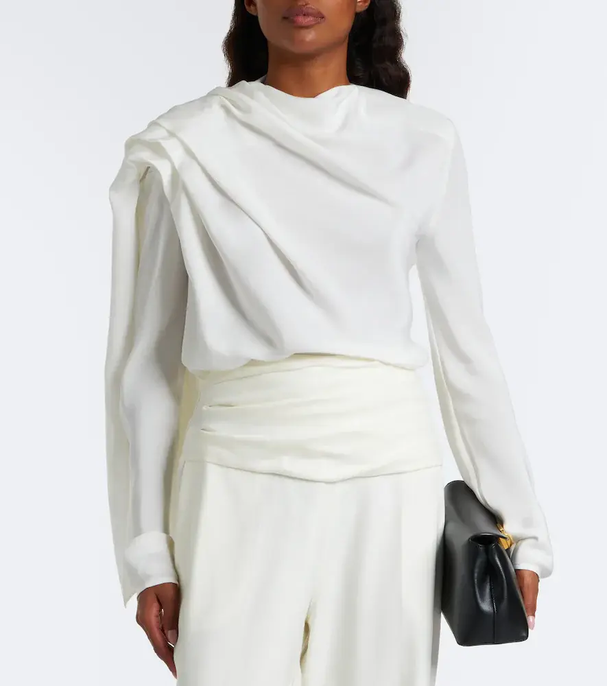 Tove Maevi draped caped silk top | Thumbnail 6 Tove Maevi draped caped silk top | Thumbnail 6
