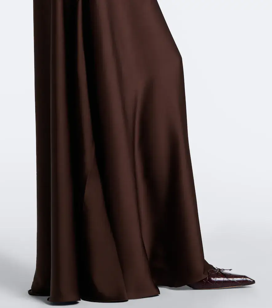 Simkhai Paola knitted satin gown | Thumbnail 4