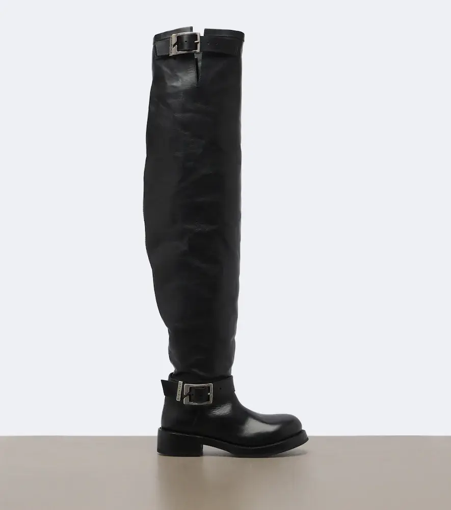 Balenciaga Leather over-the-knee boots | Thumbnail 2