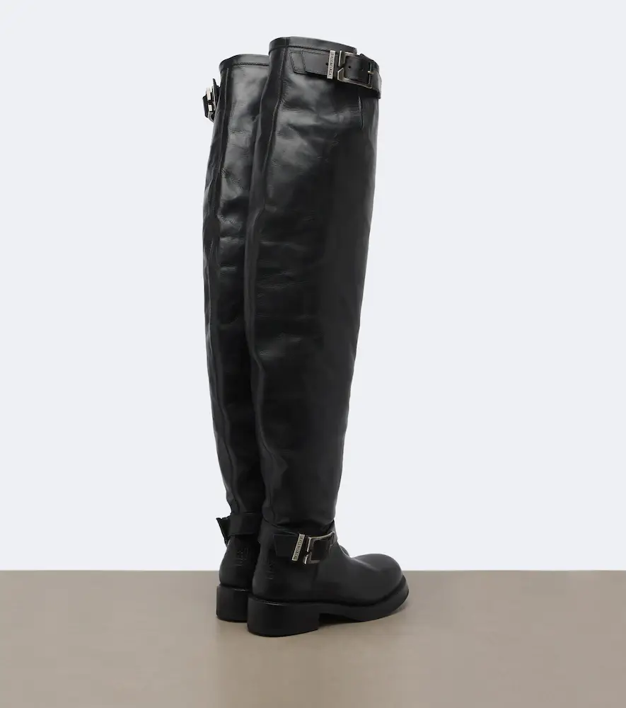 Balenciaga Leather over-the-knee boots | Thumbnail 3