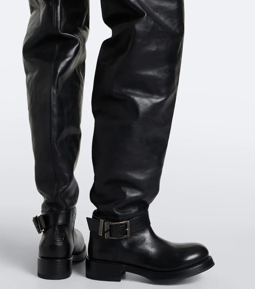Balenciaga Leather over-the-knee boots | Thumbnail 5