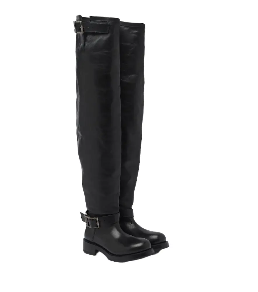 Leather over-the-knee boots Leather over-the-knee boots