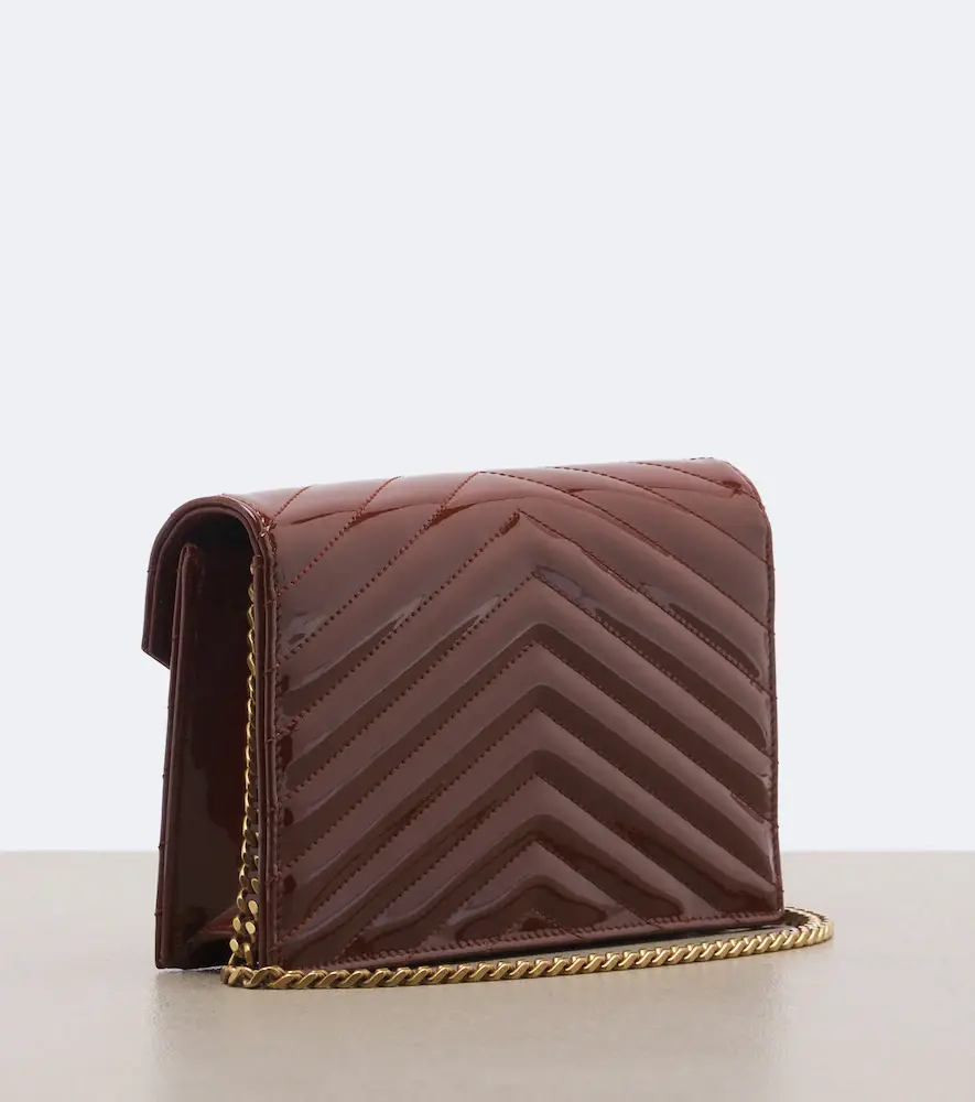 Saint Laurent Cassandre matelassé leather wallet on chain | Thumbnail 2