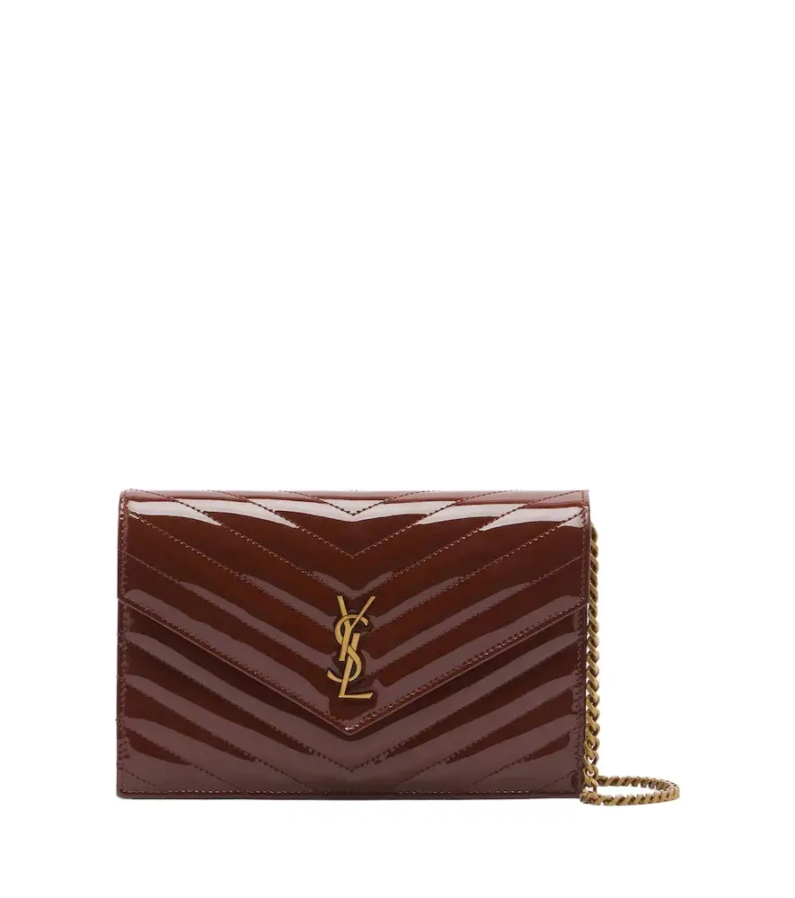 Cassandre matelassé leather wallet on chain Cassandre matelassé leather wallet on chain