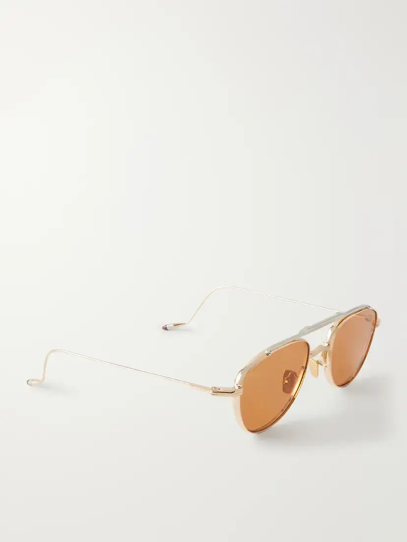 Jacques Marie Mage Flynn Aviator-style Gold-tone Titanium Sunglasses | Thumbnail 3 Jacques Marie Mage Flynn Aviator-style Gold-tone Titanium Sunglasses | Thumbnail 3