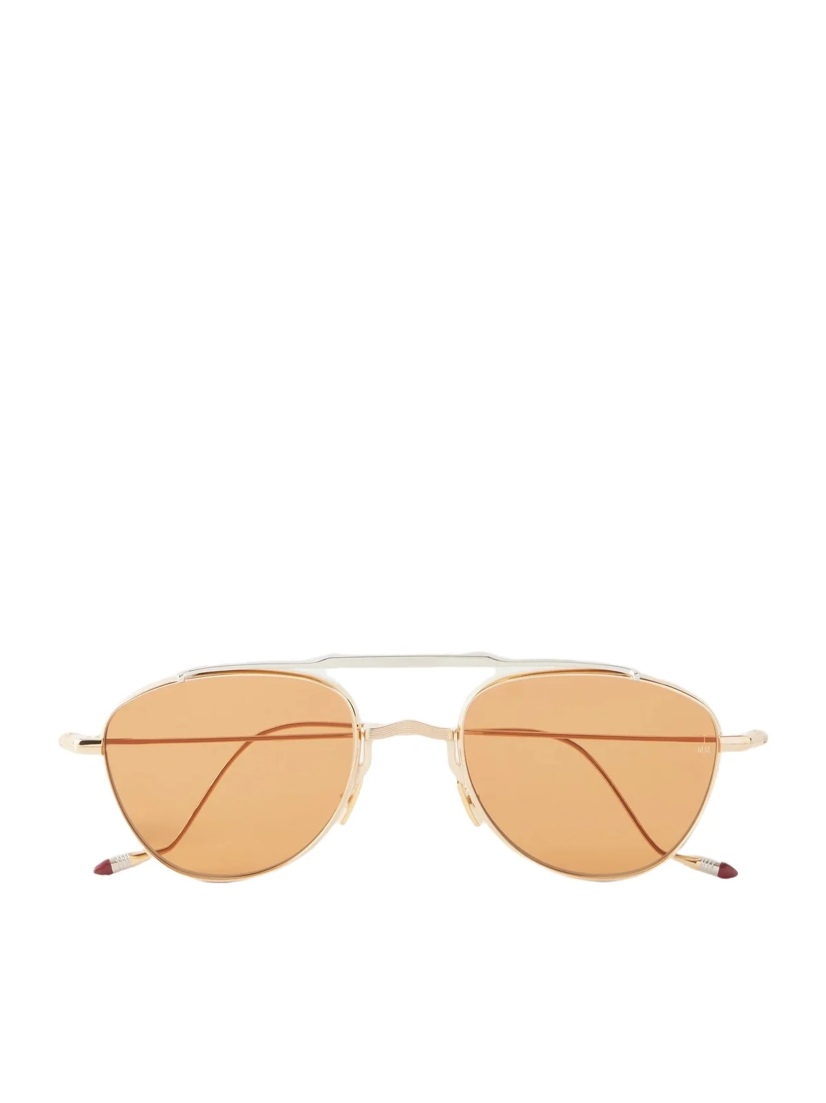 Flynn Double-bridge Aviator-style Gold-tone Titanium Sunglasses Flynn Double-bridge Aviator-style Gold-tone Titanium Sunglasses