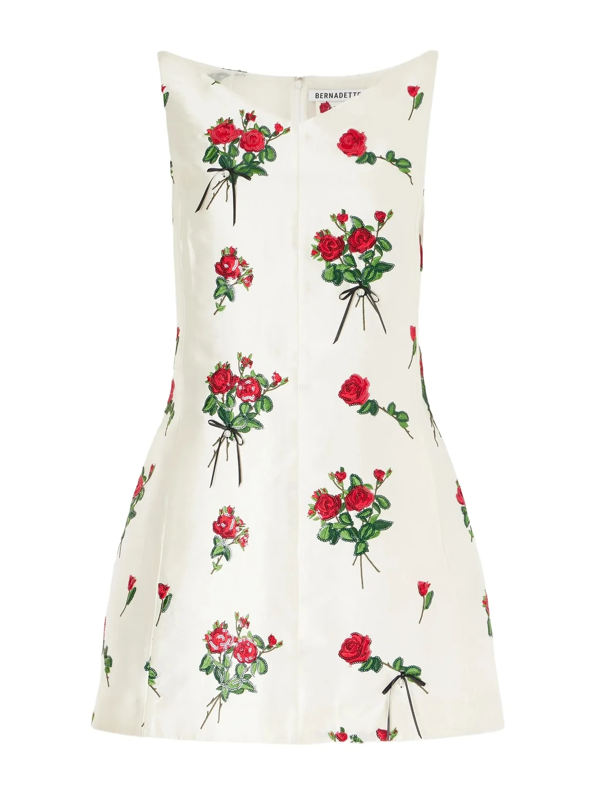Elliot Embroidered Embellished Taffeta Mini Dress Elliot Embroidered Embellished Taffeta Mini Dress