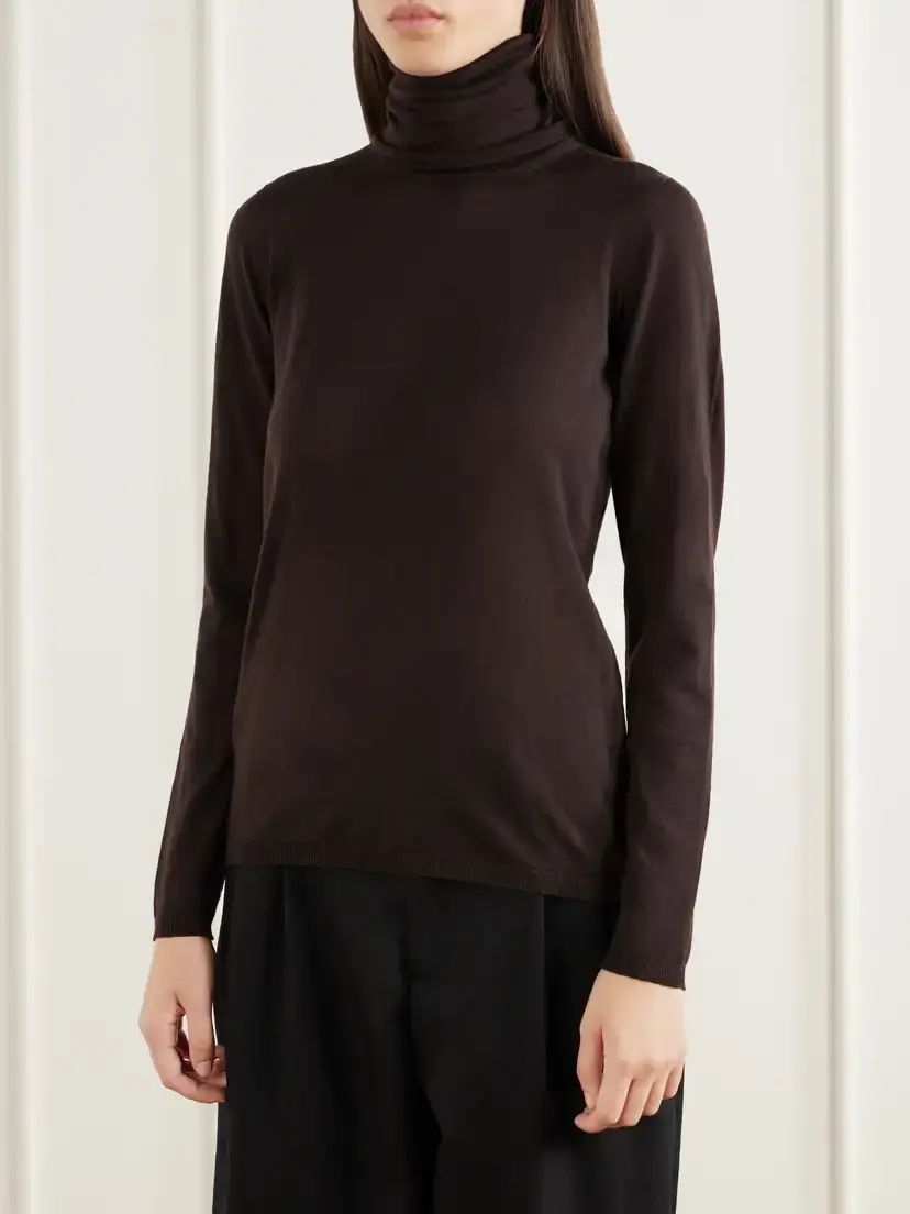 Max Mara Saluto Wool Turtleneck Sweater | Thumbnail 3