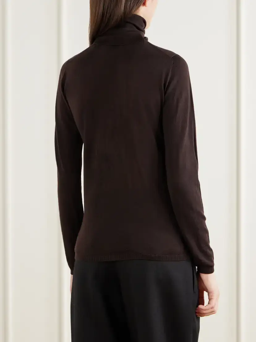 Max Mara Saluto Wool Turtleneck Sweater | Thumbnail 4