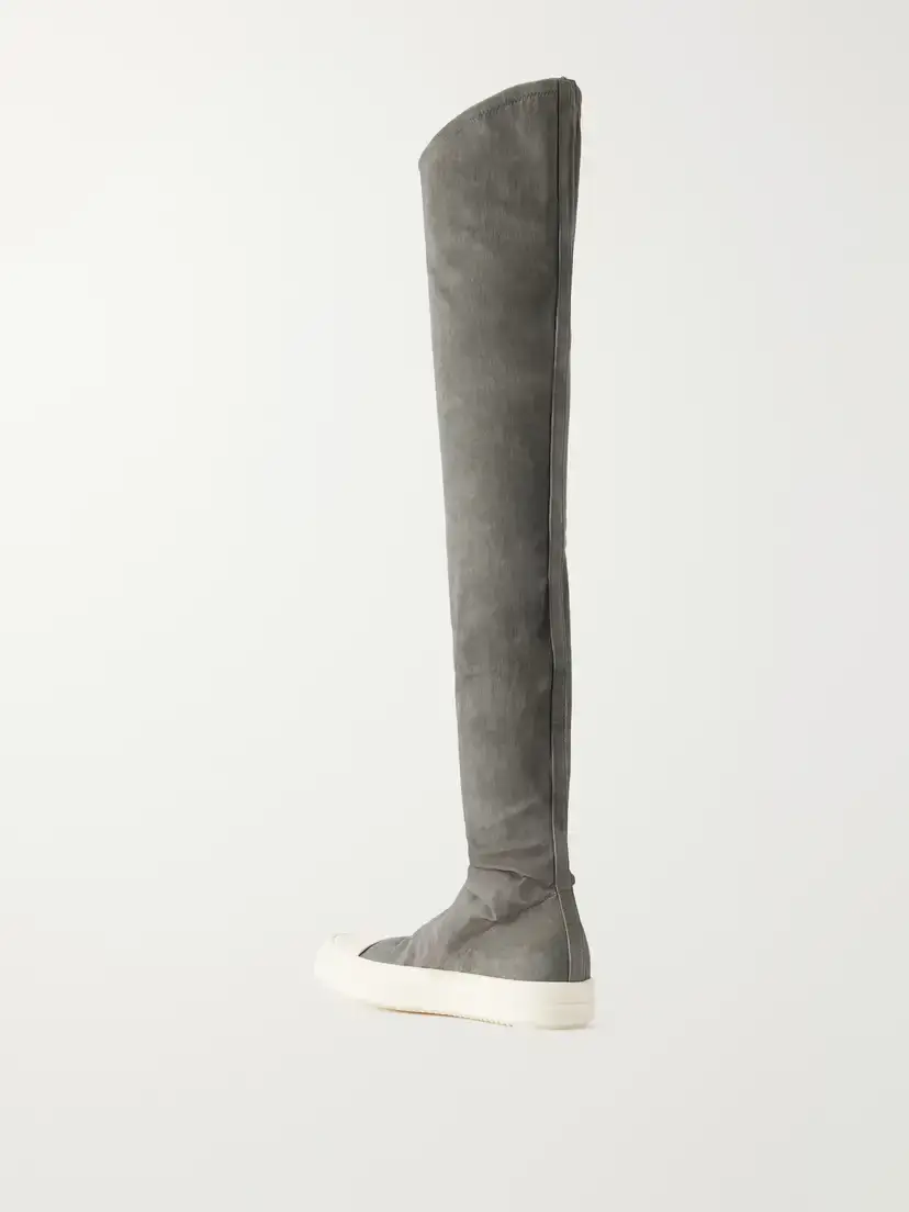 Rick Owens High Sock Stretch-twill Over-the-knee Boots | Thumbnail 3 Rick Owens High Sock Stretch-twill Over-the-knee Boots | Thumbnail 3
