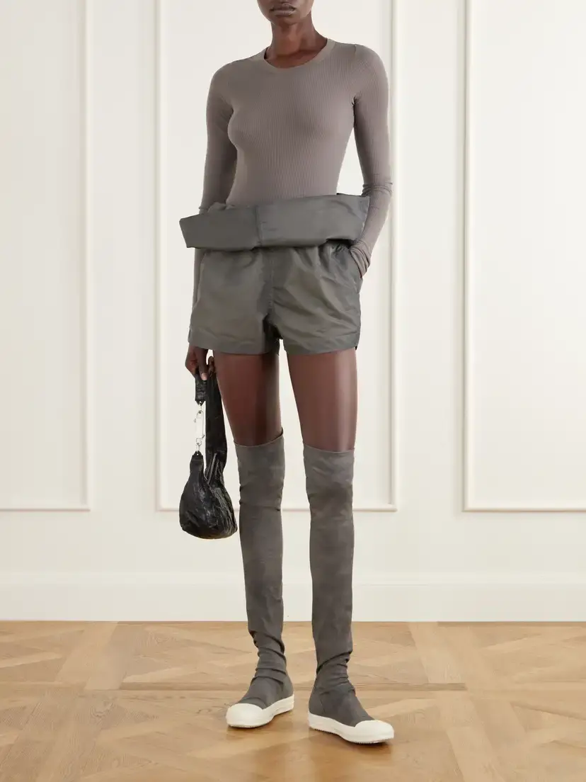 Rick Owens High Sock Stretch-twill Over-the-knee Boots | Thumbnail 4 Rick Owens High Sock Stretch-twill Over-the-knee Boots | Thumbnail 4