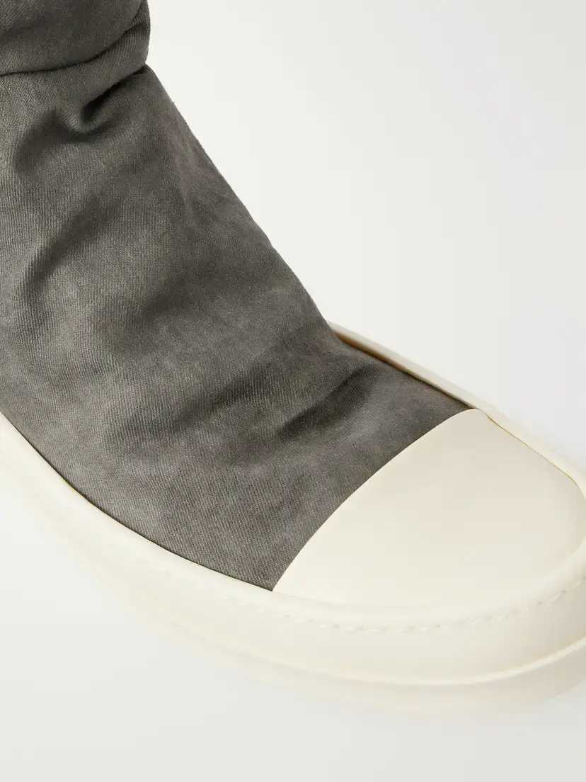 Rick Owens High Sock Stretch-twill Over-the-knee Boots | Thumbnail 5 Rick Owens High Sock Stretch-twill Over-the-knee Boots | Thumbnail 5