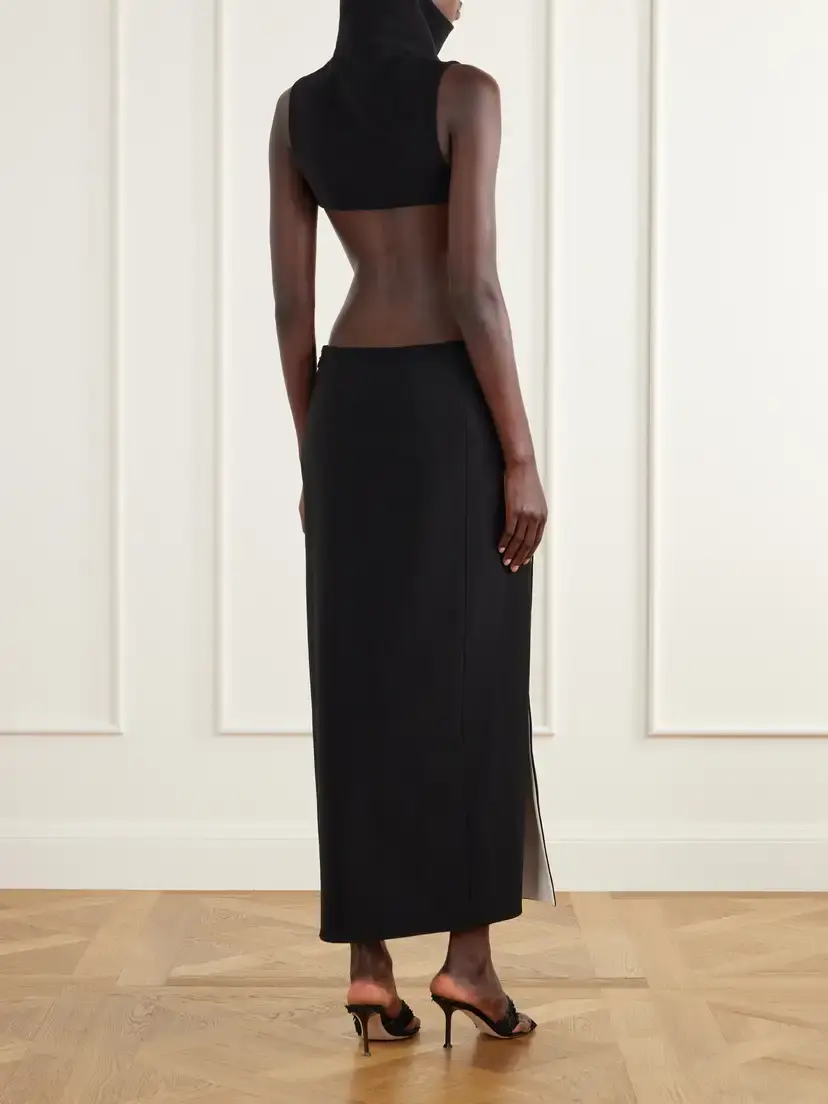 Courrèges Cut-out Crepe Maxi Dress | Thumbnail 3