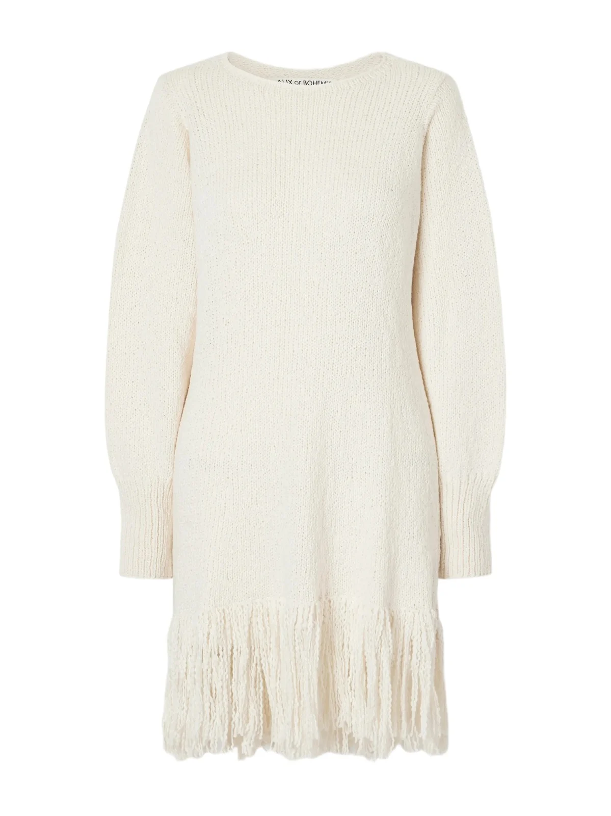 ALIX OF BOHEMIA Renny Fringe-detailed Open-knit Cotton Mini Dress | Thumbnail 1 ALIX OF BOHEMIA Renny Fringe-detailed Open-knit Cotton Mini Dress | Thumbnail 1