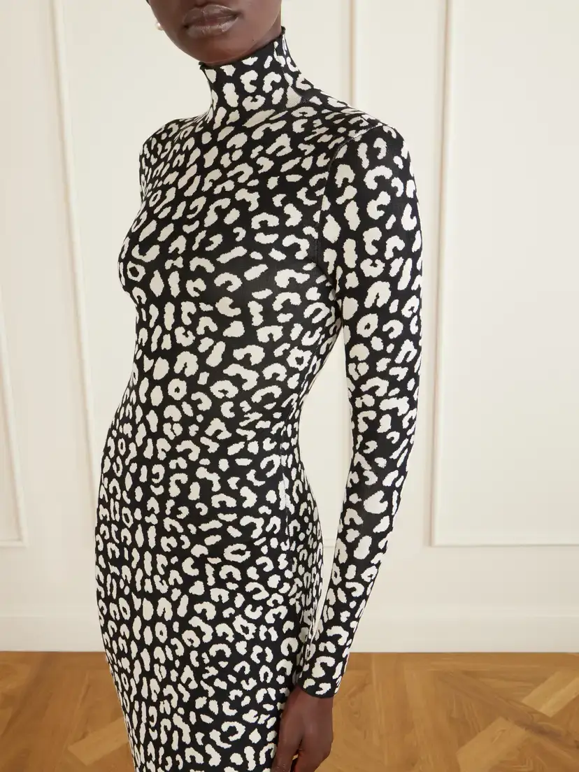Carolina Herrera Leopard-patterned Stretch-silk Jacquard Maxi Dres | Thumbnail 4 Carolina Herrera Leopard-patterned Stretch-silk Jacquard Maxi Dres | Thumbnail 4