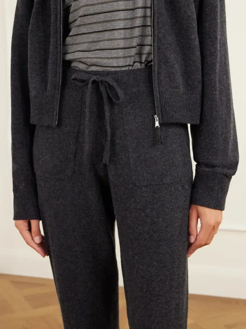Allude Wool And Cashmere-blend Hooded Zip-up Cardigan And Tapered Pants Set | Thumbnail 6 Allude Wool And Cashmere-blend Hooded Zip-up Cardigan And Tapered Pants Set | Thumbnail 6