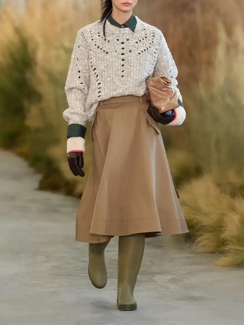 TWP Pure Intentions Belted Cotton-drill Midi Skirt | Thumbnail 6 TWP Pure Intentions Belted Cotton-drill Midi Skirt | Thumbnail 6