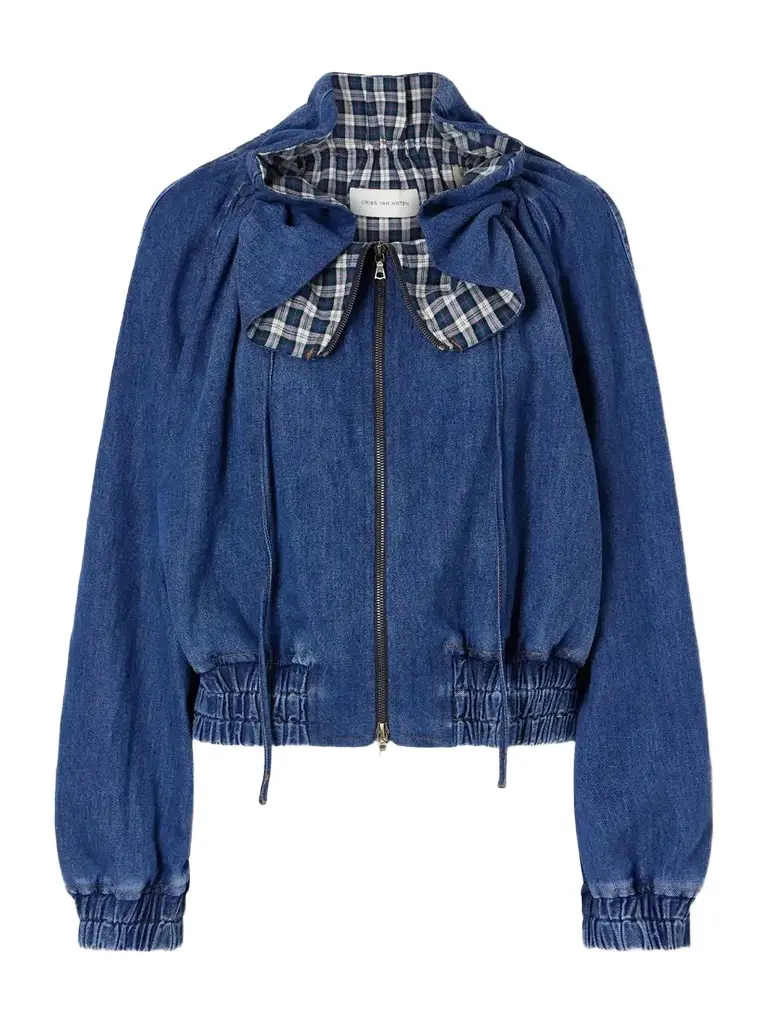 Gathered Denim Jacket Gathered Denim Jacket