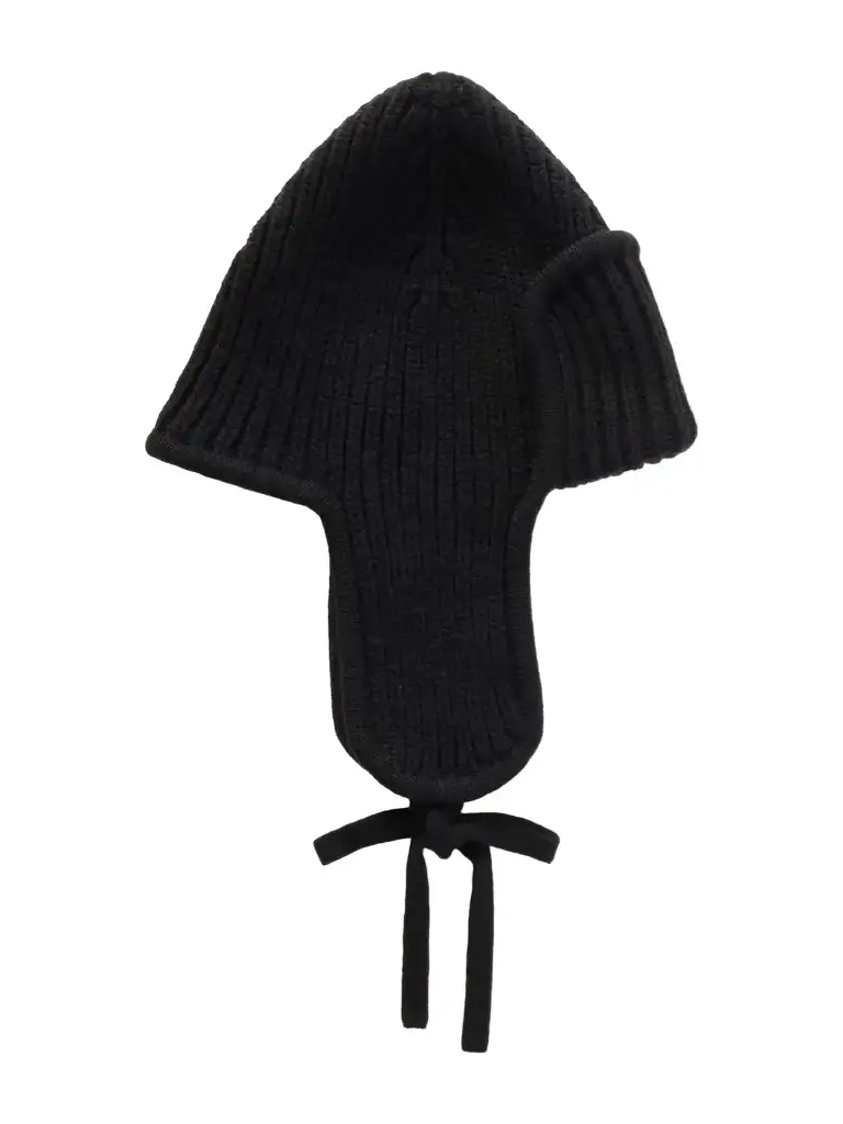 Johnstons of Elgin Dewar Ribbed Cashmere Trapper Hat