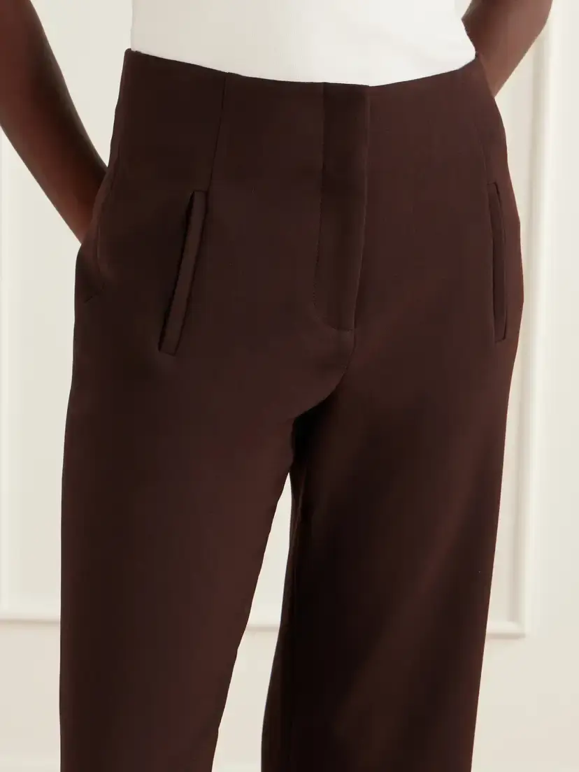 Veronica Beard Carys Crepe Straight-leg Pants | Thumbnail 5 Veronica Beard Carys Crepe Straight-leg Pants | Thumbnail 5