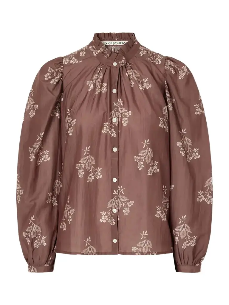 Annabel Printed Cotton And Silk-blend Satin Blouse Annabel Printed Cotton And Silk-blend Satin Blouse