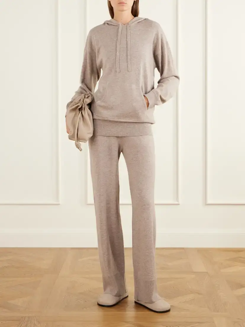 Allude Striped Wool And Cashmere-blend Hoodie And Wide-leg Pants Set | Thumbnail 2 Allude Striped Wool And Cashmere-blend Hoodie And Wide-leg Pants Set | Thumbnail 2