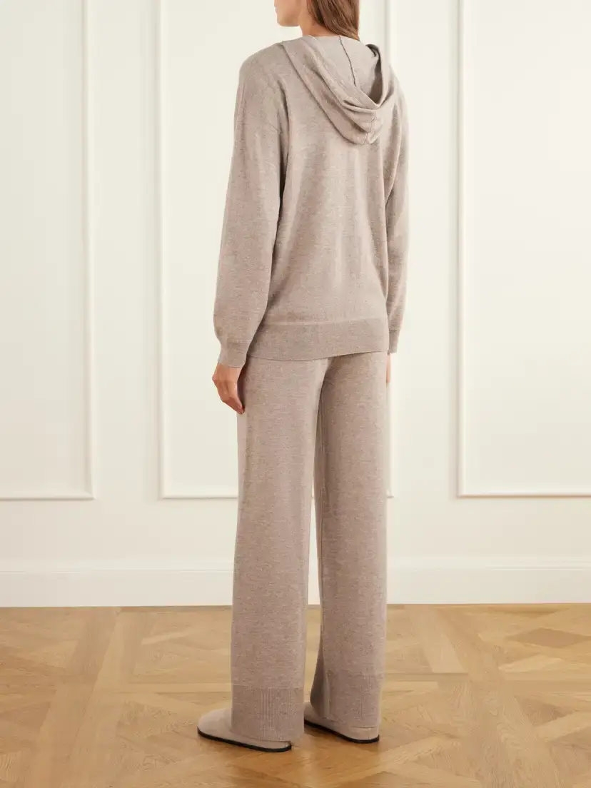 Allude Striped Wool And Cashmere-blend Hoodie And Wide-leg Pants Set | Thumbnail 3 Allude Striped Wool And Cashmere-blend Hoodie And Wide-leg Pants Set | Thumbnail 3