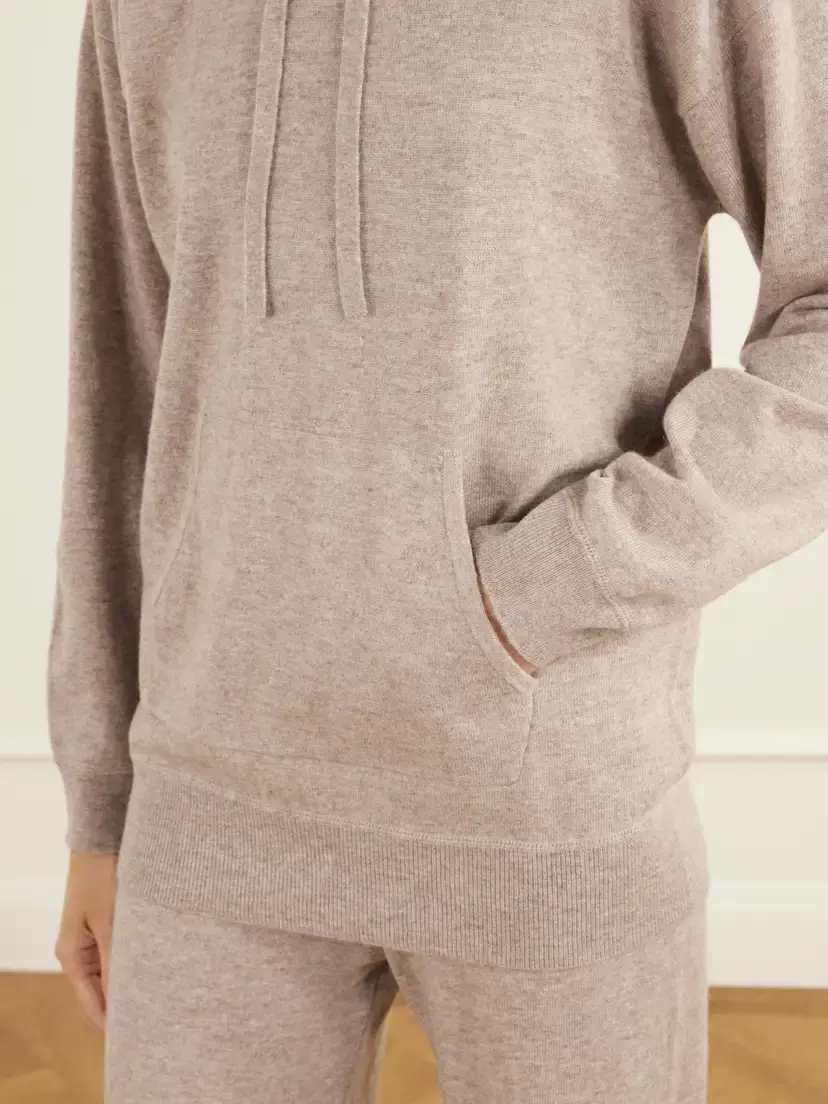 Allude Striped Wool And Cashmere-blend Hoodie And Wide-leg Pants Set | Thumbnail 4 Allude Striped Wool And Cashmere-blend Hoodie And Wide-leg Pants Set | Thumbnail 4