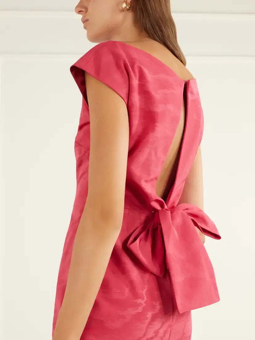 BERNADETTE Atticus Bow-detailed Crepe Midi Dress | Thumbnail 4 BERNADETTE Atticus Bow-detailed Crepe Midi Dress | Thumbnail 4