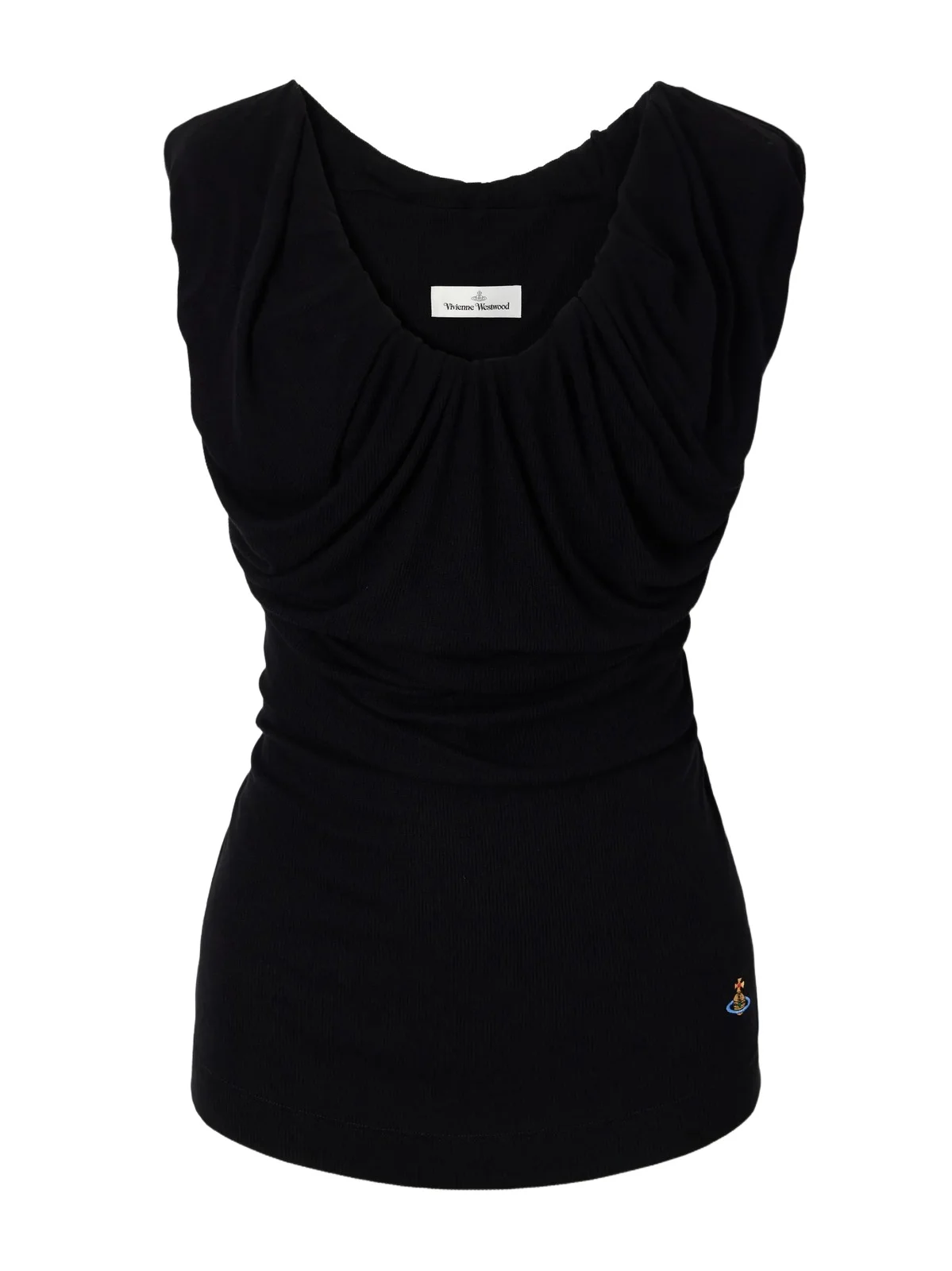 Ginnie Gathered Ribbed Jersey Blouse Ginnie Gathered Ribbed Jersey Blouse