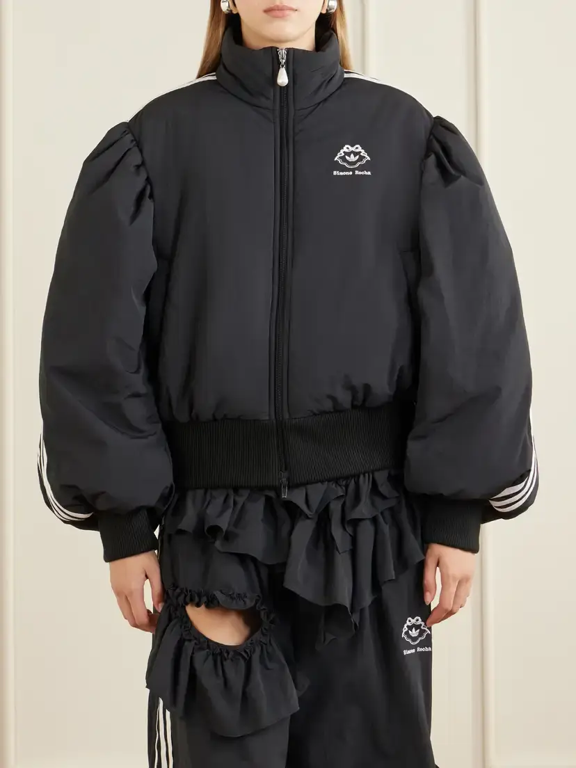 Simone Rocha + Adidas Originals Firebird Logo-embroidered Padded Shell Jacket | Thumbnail 3 Simone Rocha + Adidas Originals Firebird Logo-embroidered Padded Shell Jacket | Thumbnail 3