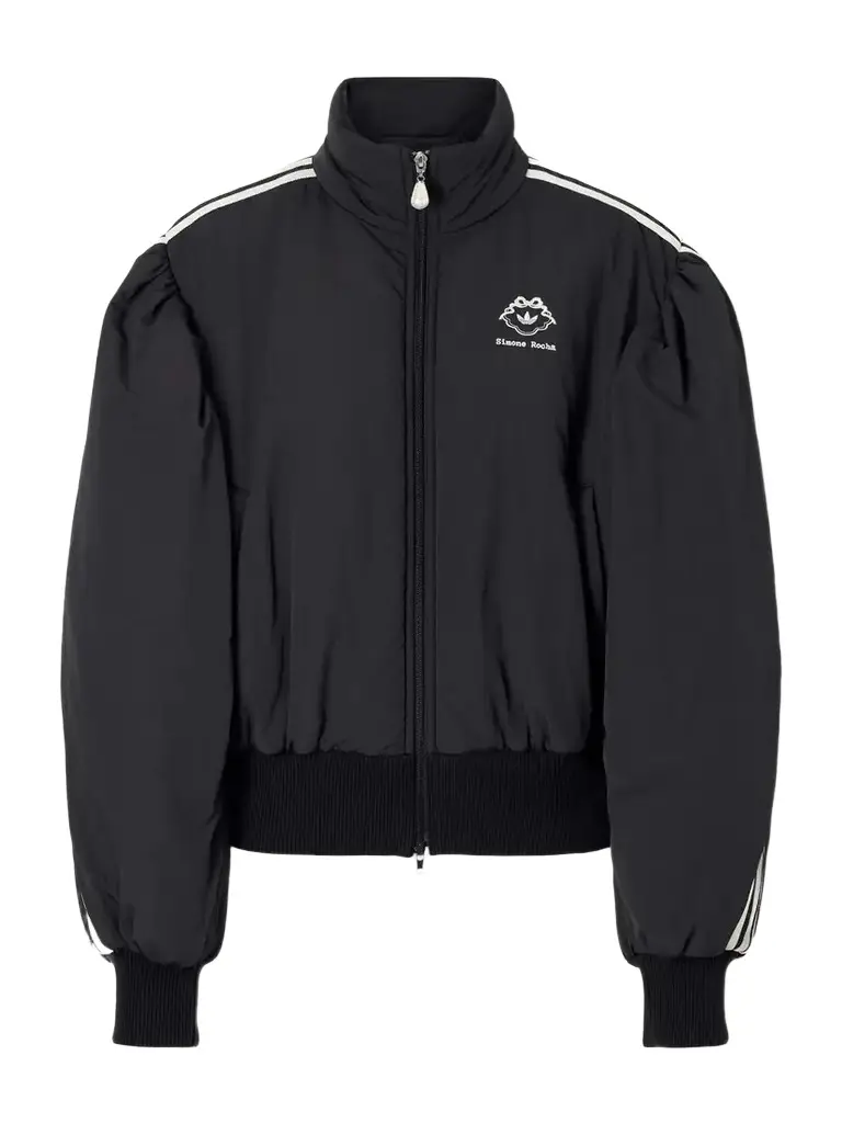 Simone Rocha + Adidas Originals Firebird Logo-embroidered Padded Shell Jacket