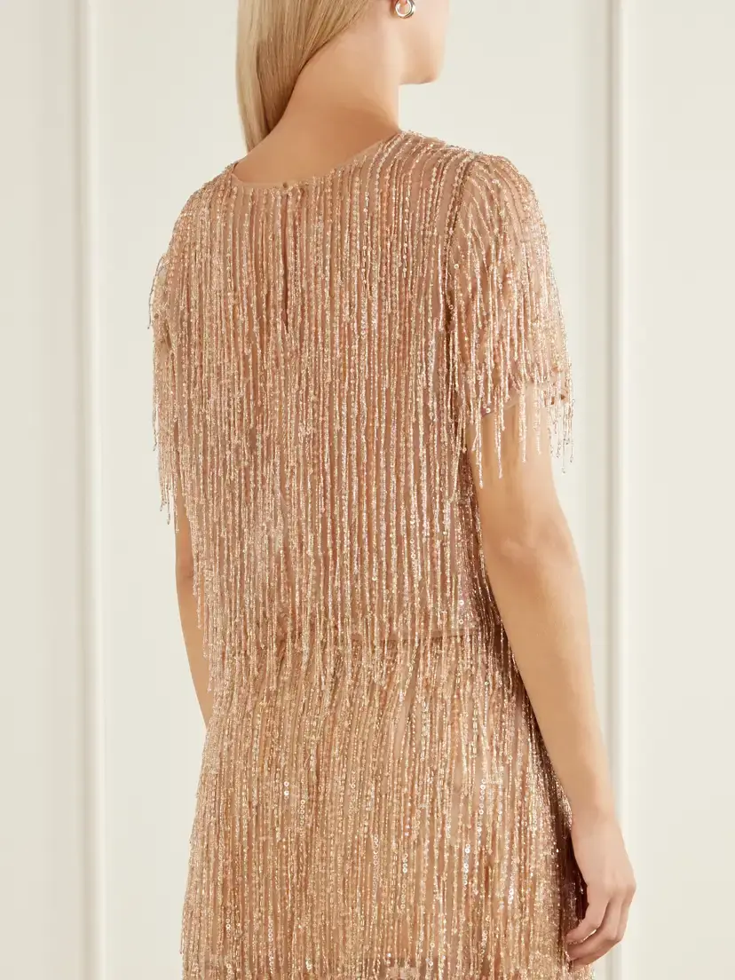 Aje Glisten Embellished Mesh Top | Thumbnail 3 Aje Glisten Embellished Mesh Top | Thumbnail 3