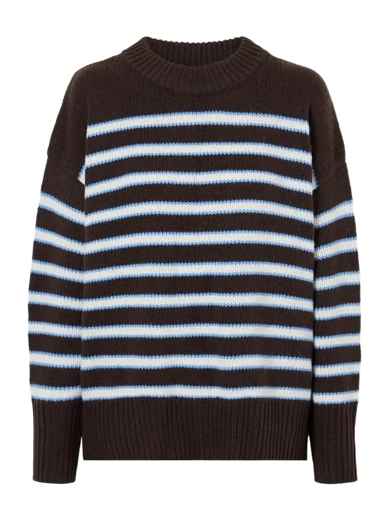 Marin Striped Wool And Cashmere-blend Sweater Marin Striped Wool And Cashmere-blend Sweater