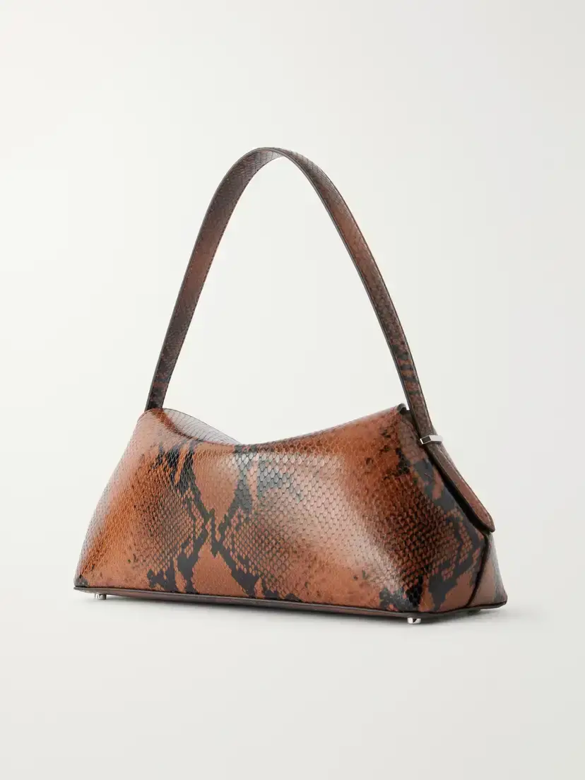TOTEME T-lock Snake-effect Leather Shoulder Bag | Thumbnail 4 TOTEME T-lock Snake-effect Leather Shoulder Bag | Thumbnail 4