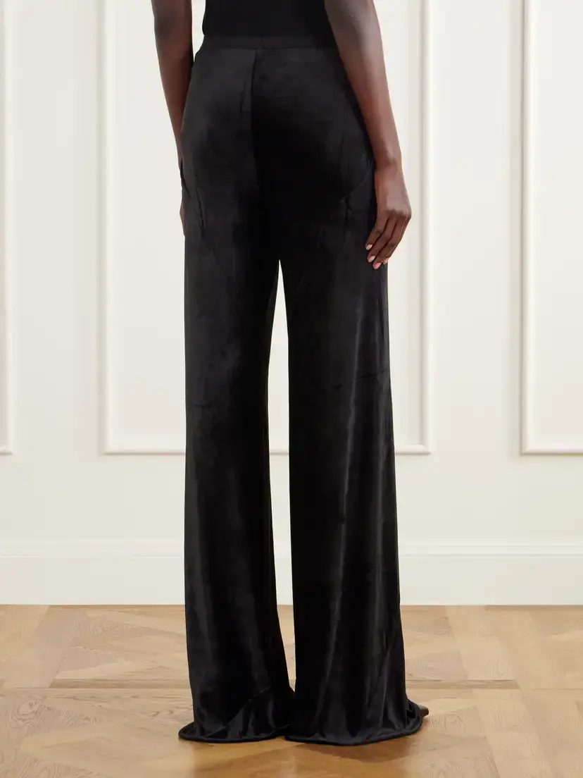 Rick Owens Velvet Wide-leg Pants | Thumbnail 4