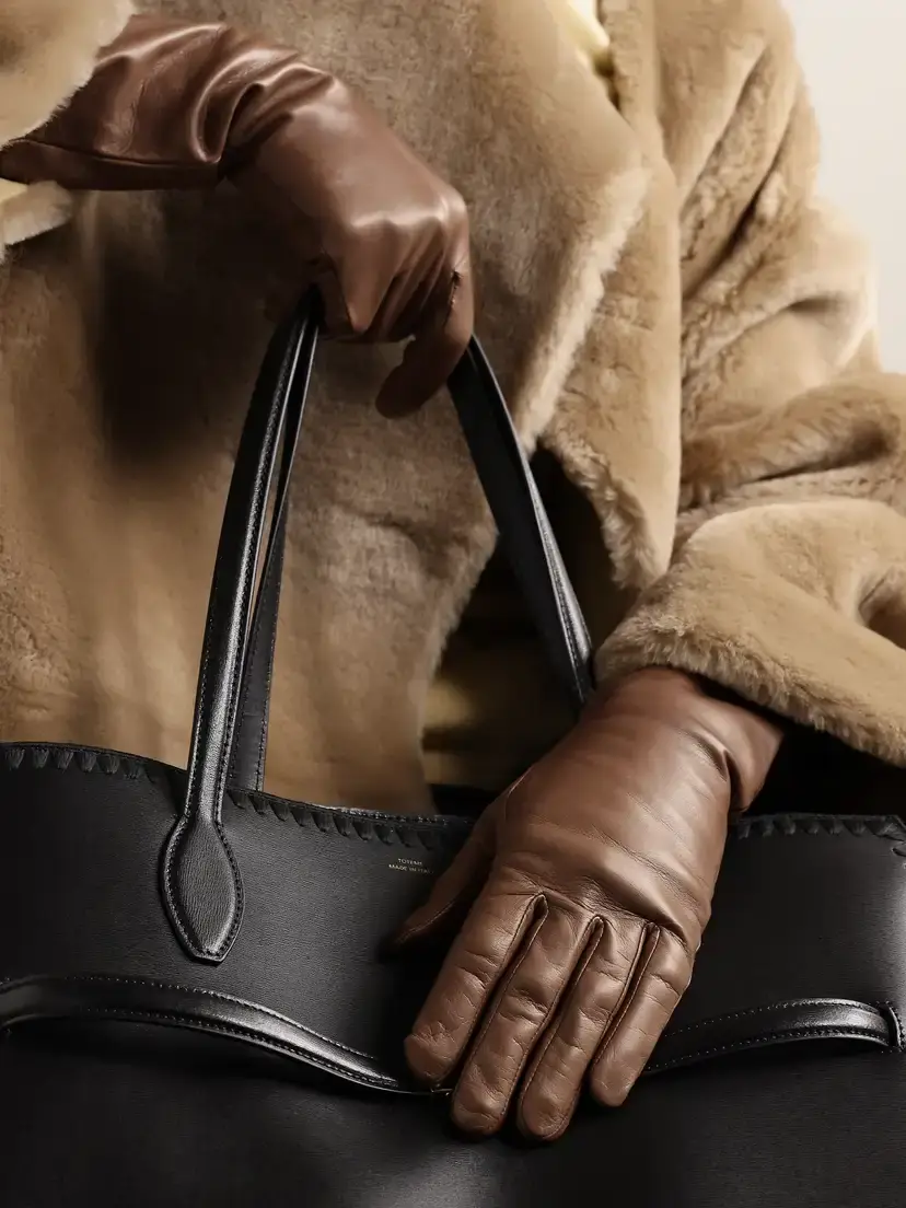 Agnelle Celia Leather Gloves | Thumbnail 2 Agnelle Celia Leather Gloves | Thumbnail 2