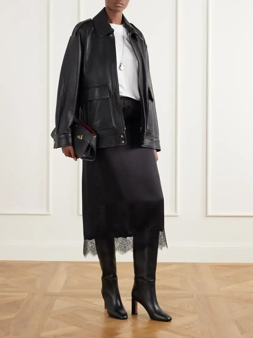 Aquazzura Sellier 85 Leather Knee Boots | Thumbnail 4