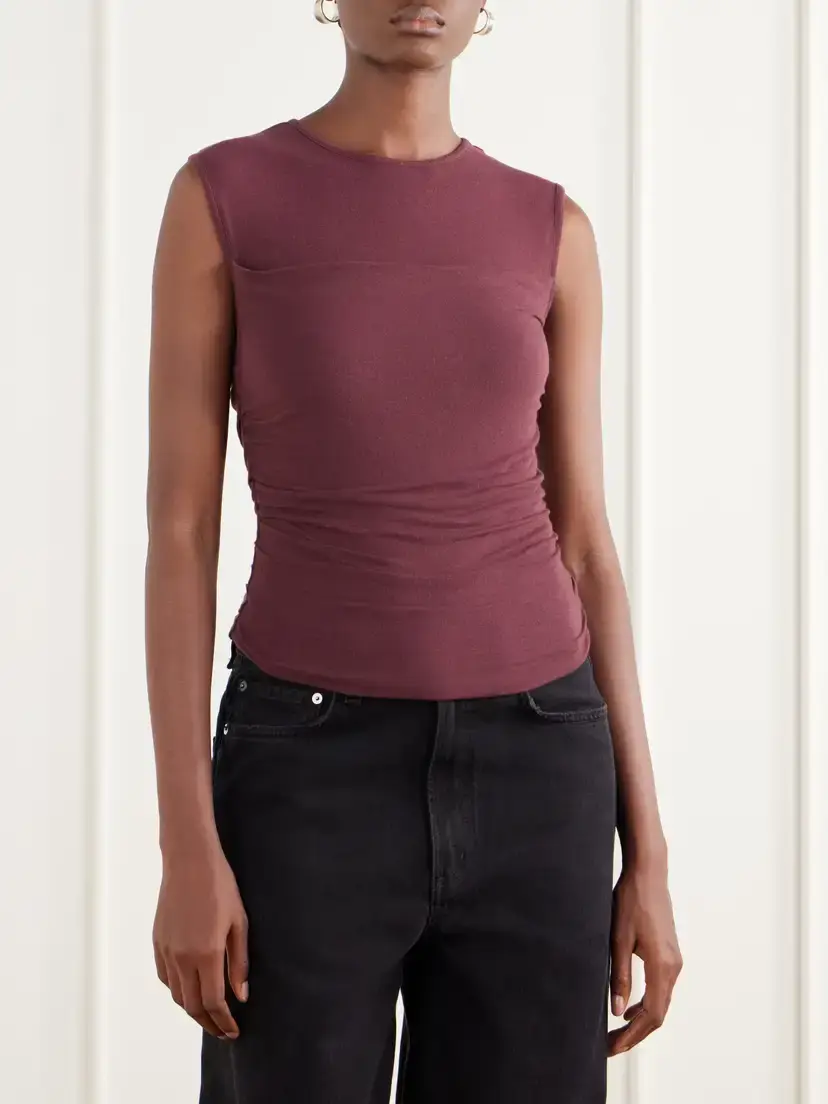 AGOLDE Theodore Ruched Jersey Tank | Thumbnail 3 AGOLDE Theodore Ruched Jersey Tank | Thumbnail 3