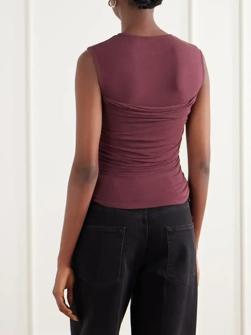 AGOLDE Theodore Ruched Jersey Tank | Thumbnail 4 AGOLDE Theodore Ruched Jersey Tank | Thumbnail 4