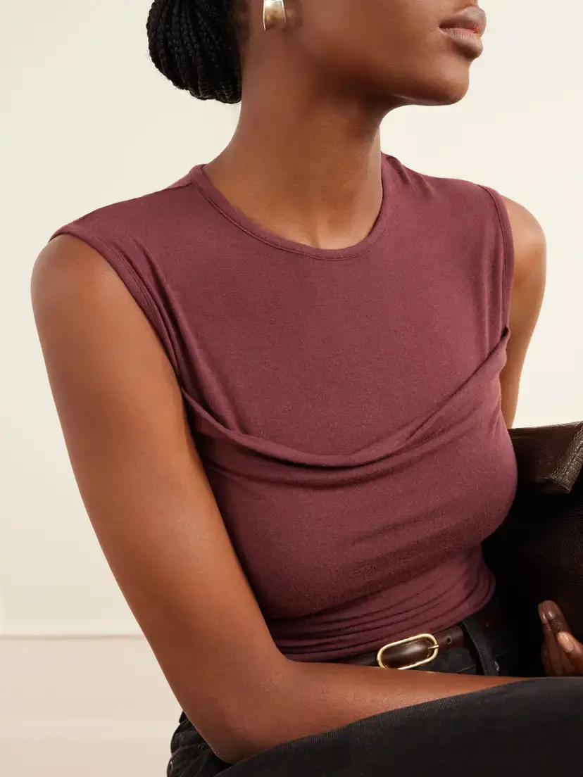 AGOLDE Theodore Ruched Jersey Tank | Thumbnail 5 AGOLDE Theodore Ruched Jersey Tank | Thumbnail 5
