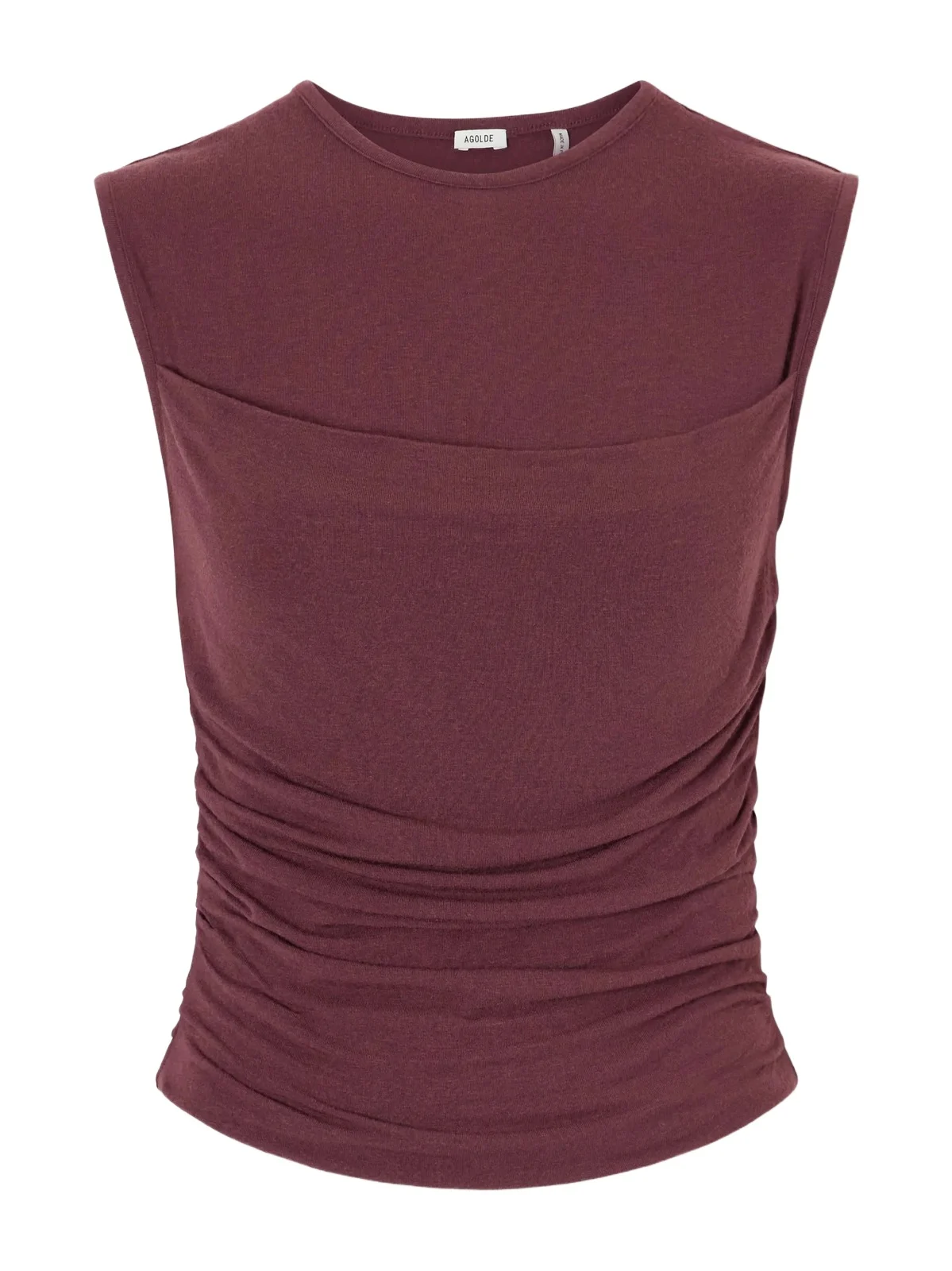 AGOLDE Theodore Ruched Jersey Tank