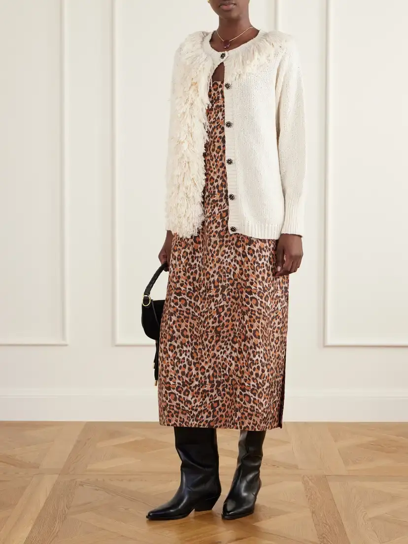ALIX OF BOHEMIA Daph Leopard-print Silk-crepe De Chine Midi Dress | Thumbnail 2 ALIX OF BOHEMIA Daph Leopard-print Silk-crepe De Chine Midi Dress | Thumbnail 2