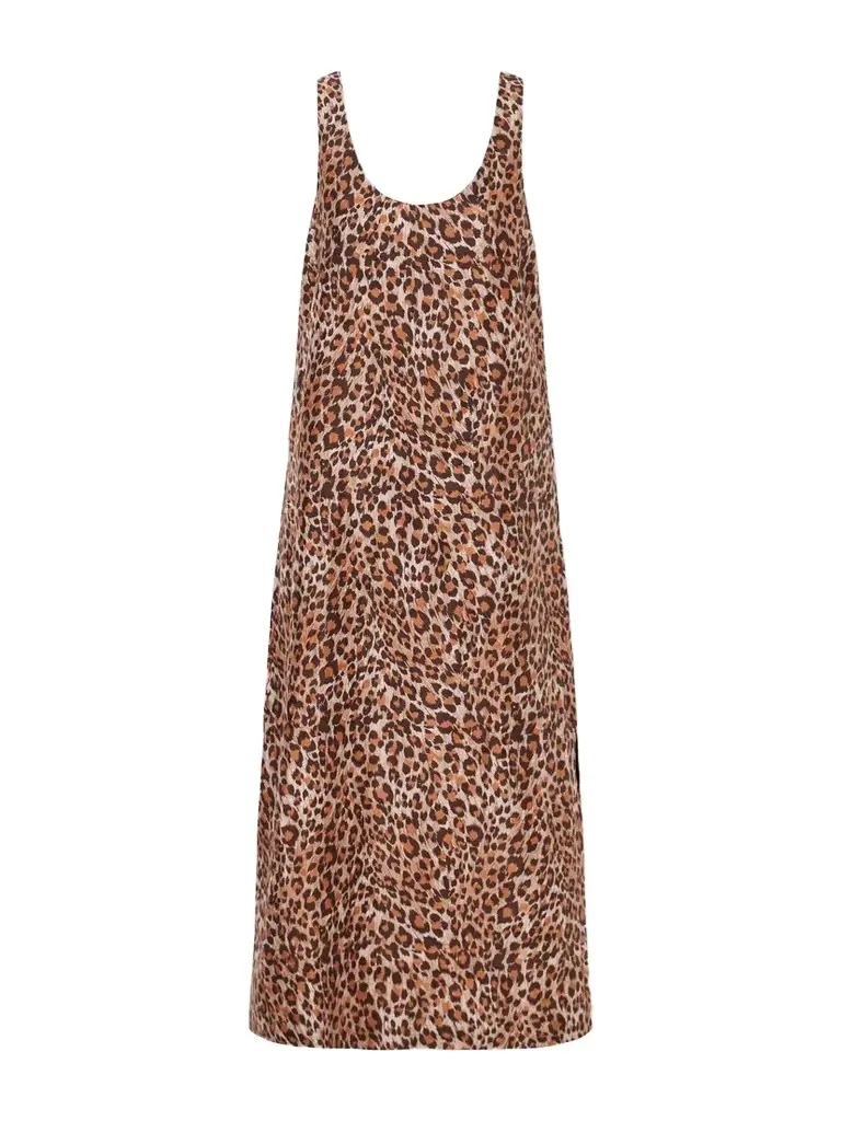 Daph Leopard-print Silk-crepe De Chine Midi Dress Daph Leopard-print Silk-crepe De Chine Midi Dress
