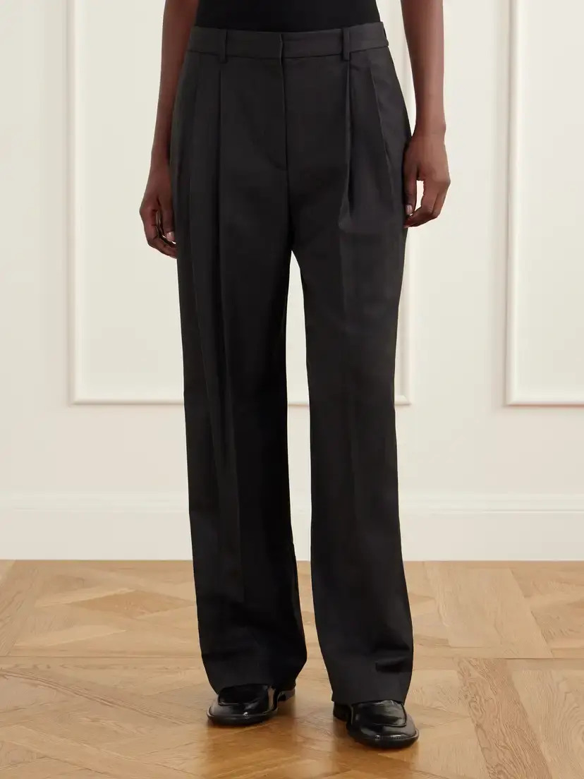TWP Ivy Pleated Wool-blend Twill Straight-leg Pants | Thumbnail 3 TWP Ivy Pleated Wool-blend Twill Straight-leg Pants | Thumbnail 3
