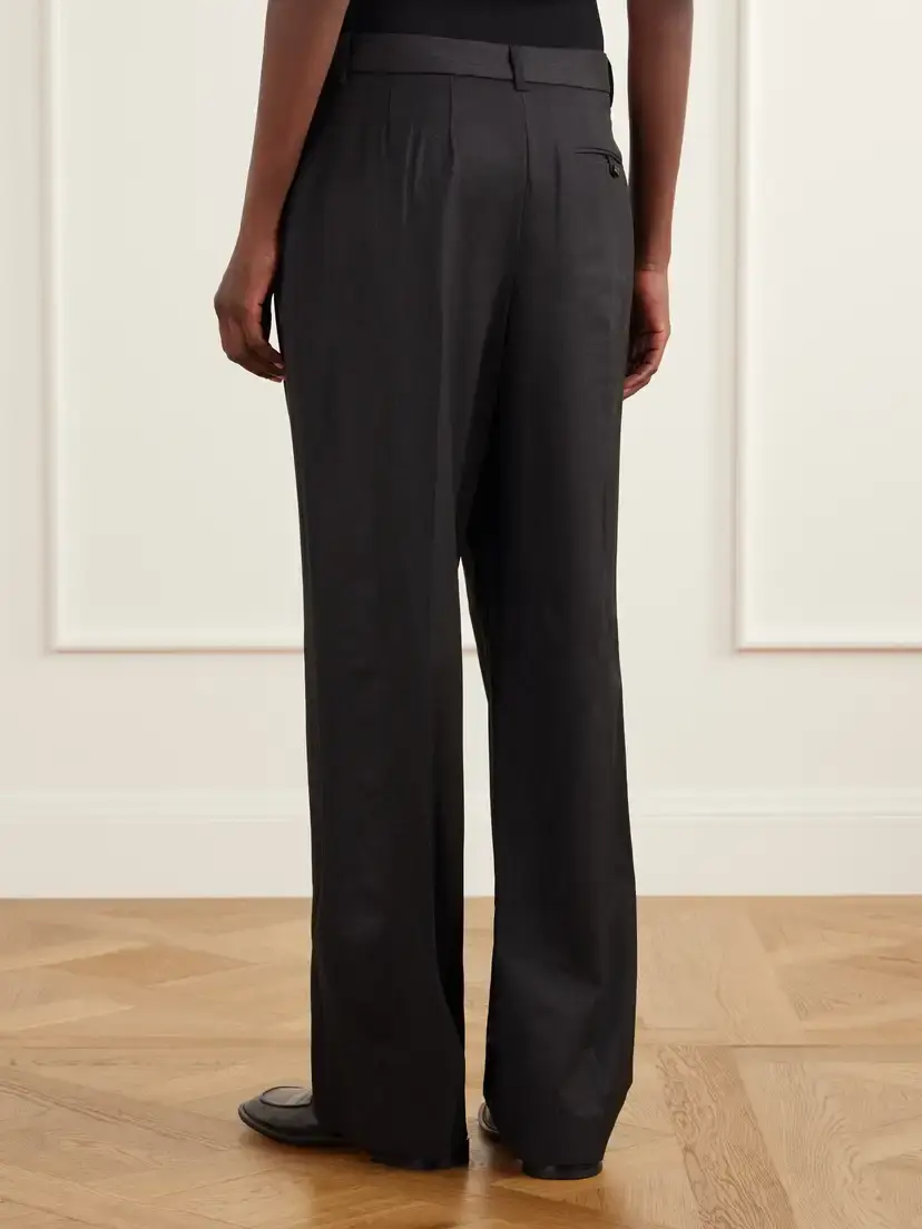TWP Ivy Pleated Wool-blend Twill Straight-leg Pants | Thumbnail 4 TWP Ivy Pleated Wool-blend Twill Straight-leg Pants | Thumbnail 4